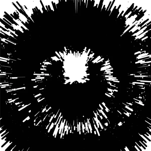 Абстрактна Чорно Біла Ілюзія Гранжевою Текстурою — стоковий вектор