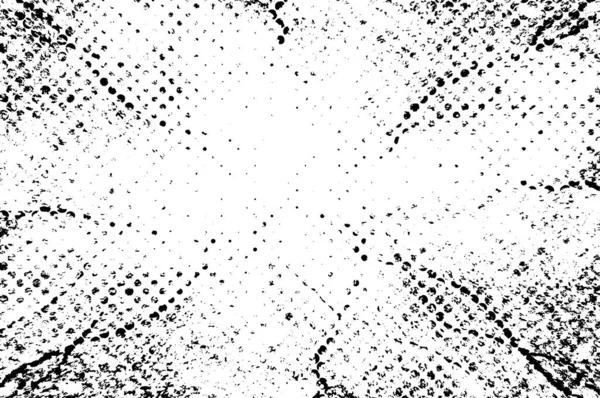 Abstrakcyjna Czarno Biała Iluzja Grunge Tekstury — Wektor stockowy