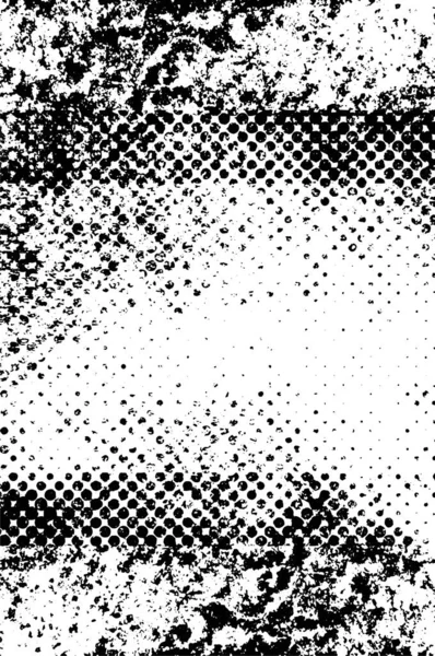 Abstrakter Schwarz Weißer Vektorhintergrund Monochrome Vintage Oberfläche Dunkles Design — Stockvektor