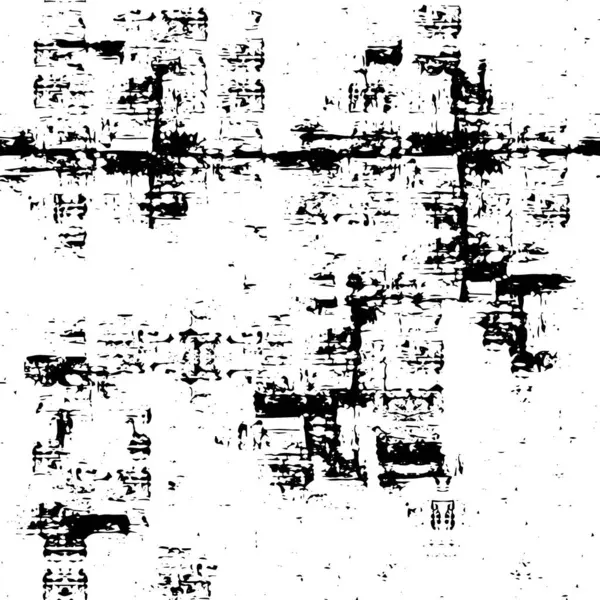 Abstract Monochrome Illusion Grunge Texture — Stock Vector