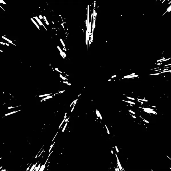 Ilusão Monocromática Abstrata Com Textura Grunge — Vetor de Stock