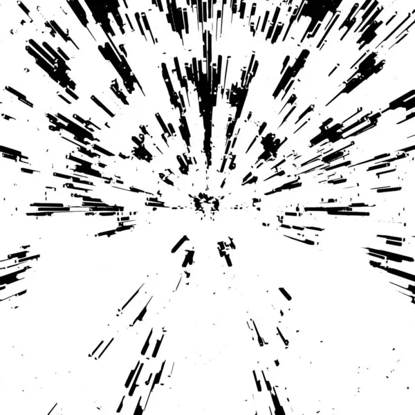Abstrakte Monochrome Illusion Mit Grunge Textur — Stockvektor
