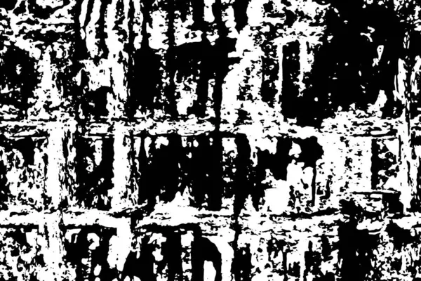 Grunge Overlay Ebene Dunkles Design Abstrakter Schwarz Weißer Vektorhintergrund — Stockvektor