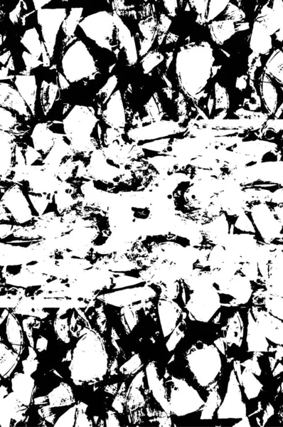 Monochrome Texture Abstract Black White Vector Background Grunge Overlay Layer — Stockový vektor