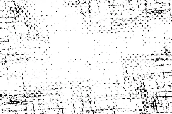 Monochrome Abstract Black White Vector Background Grunge Overlay Layer - Stok Vektor