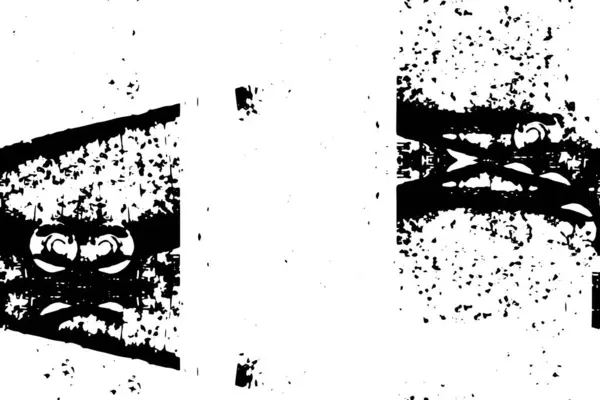 Monochrome Texture Abstract Black White Vector Background Grunge Overlay Layer — Vetor de Stock