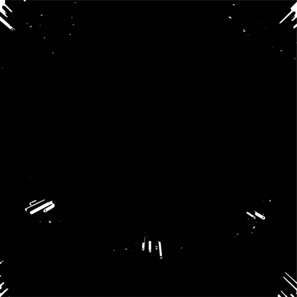 Monochrome Texture Abstract Black White Vector Background Grunge Overlay Layer - Stok Vektor