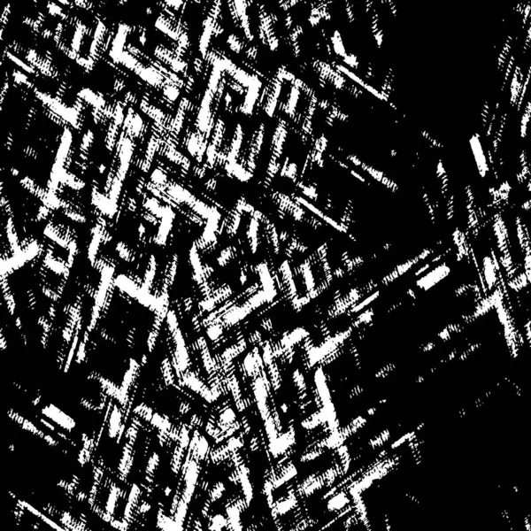 Monochrome Texture Abstract Black White Vector Background Grunge Overlay Layer — 图库矢量图片