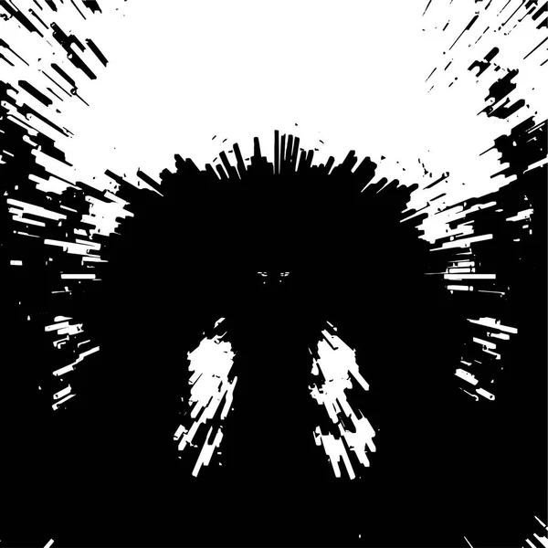 Zwart Wit Grunge Achtergrond Met Lijnen Abstracte Vector Illustratie — Stockvector