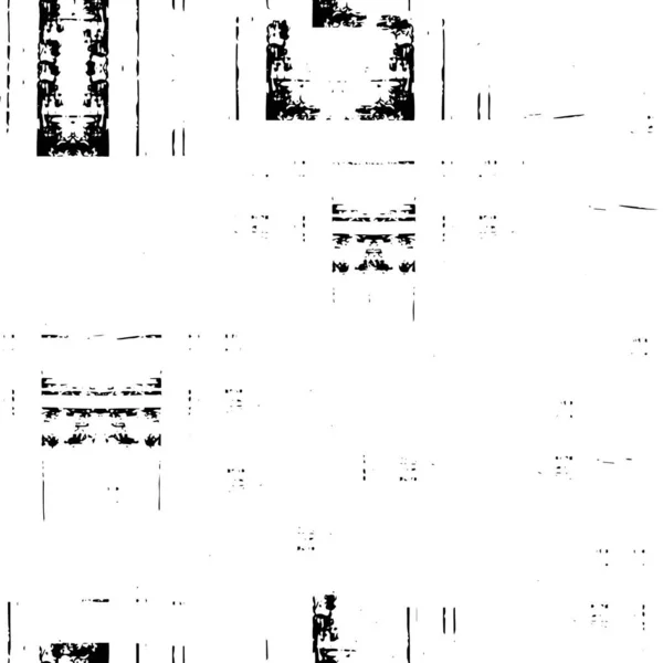 Monochrome Texture Abstract Black White Vector Background Grunge Overlay Layer — Stok Vektör