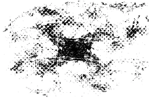 Абстрактна Монохромна Ілюстрація Гранжевою Текстурою — стоковий вектор