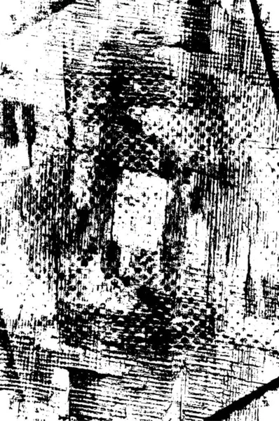 Illustration Monochrome Abstraite Avec Texture Grunge — Image vectorielle