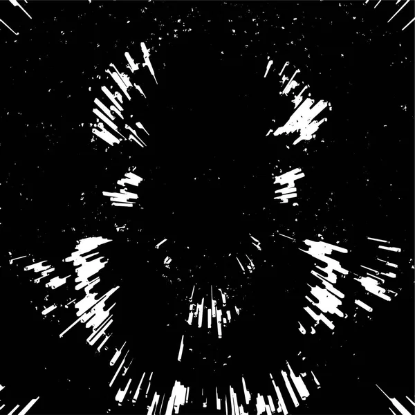 Abstraktní Monochromatická Ilustrace Grunge Texturou — Stockový vektor