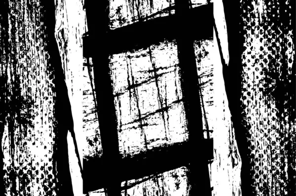 Ilustración Abstracta Blanco Negro Con Textura Grunge — Vector de stock