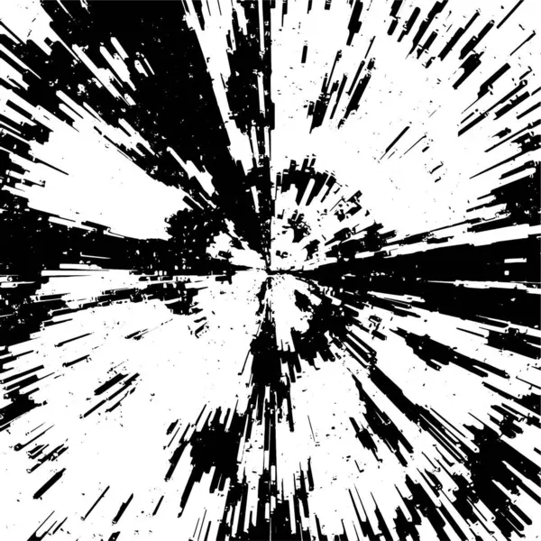Абстрактна Чорно Біла Ілюстрація Гранжевою Текстурою — стоковий вектор
