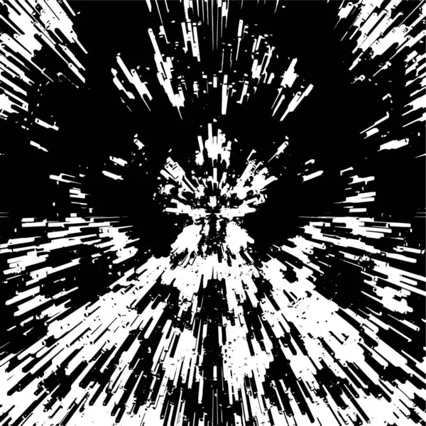 Abstrakte Schwarz Weiß Monochromstruktur Vektorhintergrund Grunge Overlay Ebene — Stockvektor