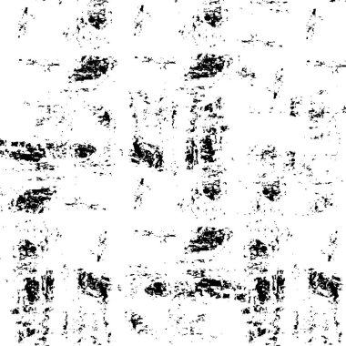 Soyut siyah-beyaz vektör arkaplanı. Tek renkli vintage yüzey. Koyu renk tasarımlı eski duvar