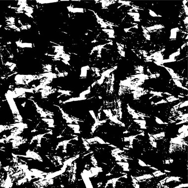 Soyut siyah-beyaz vektör arkaplanı. Tek renkli vintage yüzey. Koyu renk tasarımlı eski duvar