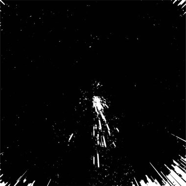 Soyut siyah-beyaz vektör arkaplanı. Tek renkli vintage yüzey. Koyu renk tasarımlı eski duvar