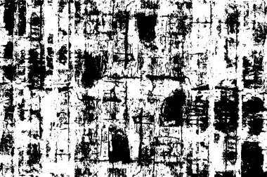 Sert, çizik, sıçramış grunge desenli fırça darbeleri. Dokuları üst üste koy. Siyah-beyaz boyanmış kağıt dokusu. Skeç grunge tasarımı. Poster, kapak, afiş, taklit, çıkartma düzeni için kullan