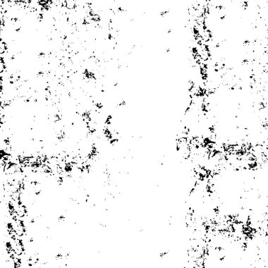 Sert, çizik, sıçramış grunge desenli fırça darbeleri. Dokuları üst üste koy. Siyah-beyaz boyanmış kağıt dokusu. Skeç grunge tasarımı. Poster, kapak, afiş, taklit, çıkartma düzeni için kullan