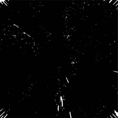 Sert, çizik, sıçramış grunge desenli fırça darbeleri. Dokuları üst üste koy. Siyah-beyaz boyanmış kağıt dokusu. Skeç grunge tasarımı. Poster, kapak, afiş, taklit, çıkartma düzeni için kullan