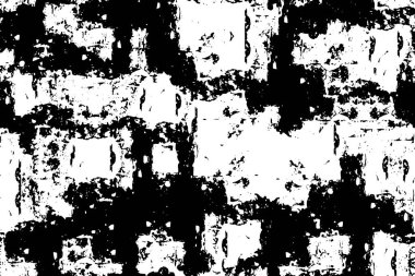 Sert, çizik, sıçramış grunge desenli fırça darbeleri. Dokuları üst üste koy. Siyah-beyaz boyanmış kağıt dokusu. Skeç grunge tasarımı. Poster, kapak, afiş, taklit, çıkartma düzeni için kullan
