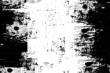 Sert, çizik, sıçramış grunge desenli fırça darbeleri. Dokuları üst üste koy. Siyah-beyaz boyanmış kağıt dokusu. Skeç grunge tasarımı. Poster, kapak, afiş, taklit, çıkartma düzeni için kullan