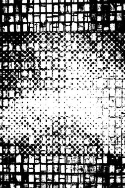 siyah beyaz grunge illüstrasyon. Çizilmiş doku 