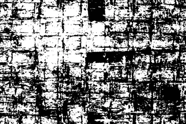 Abstrakter Schwarz Weißer Vektorhintergrund Monochrome Vintage Oberfläche Alte Mauer Dunklem — Stockvektor