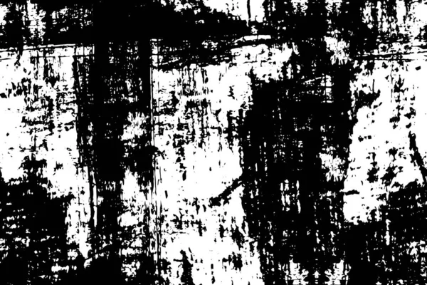 Abstrakter Schwarz Weißer Vektorhintergrund Monochrome Vintage Oberfläche Alte Mauer Dunklem — Stockvektor