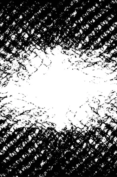 Szorstkie Zarysowane Rozpryśnięte Wzory Grunge Pociągnięcia Pędzla Nakładka Tekstury Wyblakły — Wektor stockowy