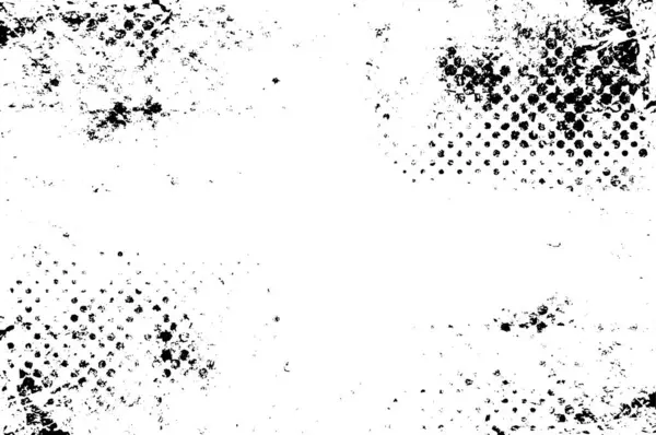 Monochrome Illustration Alter Abstrakter Grunge Hintergrund — Stockvektor
