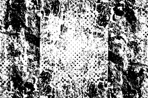 Monochrome Grunge Illustratie Geschilderde Textuur — Stockvector
