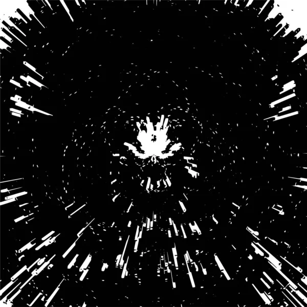 Schwarz Weiße Grunge Illustration Bemalte Textur — Stockvektor