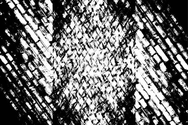 Černá Bílá Grunge Ilustrace Malovaná Textura — Stockový vektor