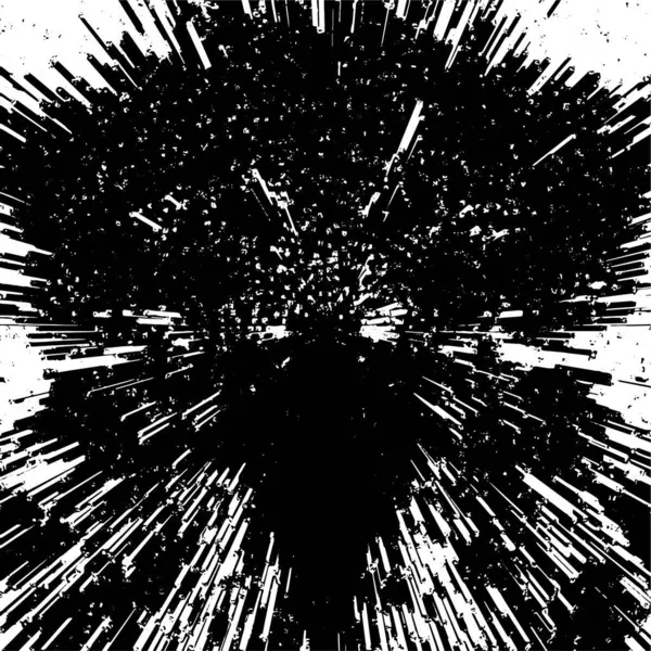 Ilustrasi Dari Musik Grunge Hitam Dan Putih Tekstur Kotor - Stok Vektor