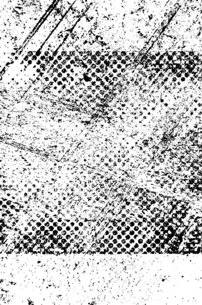 Ilustración Grunge Monocromo Textura Rayada — Archivo Imágenes Vectoriales