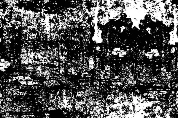 Monokróm Grunge Illusztráció Karcos Textúra — Stock Vector
