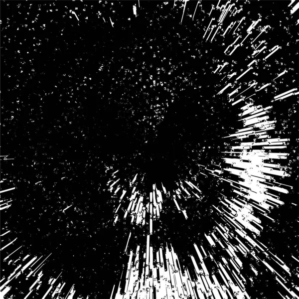 Schwarz Weiß Zerkratzter Grunge Hintergrund Abstrakte Vektorillustration — Stockvektor