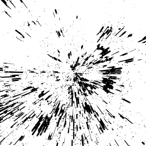 Fond Grunge Rayé Noir Blanc Illustration Vectorielle Abstraite — Image vectorielle