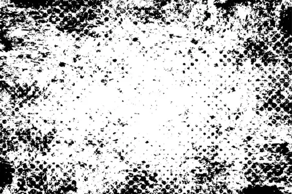 Monochroom Grunge Textuur Achtergrond Vector Illustratie — Stockvector