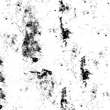 çatlamış beton, metal ya da asfalt kaplama dokusu sıkıntısı. Grunge 'un arka planı. soyut yarım ton vektör çizimi