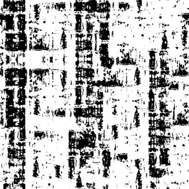 Grunge siyah beyaz desenli kentsel vektör dokusu şablonu. Karanlık, karmaşık arka plan örtüsü, soyut örtüler, çizikler, kentsel efekt yaratma sıkıntısı