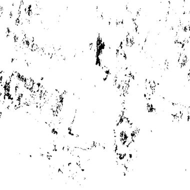 Siyah beyaz desenli sıkıntılı bir arka plan. Noktalar, noktalar, çizikler ve çizgiler. soyut vektör illüstrasyonu.