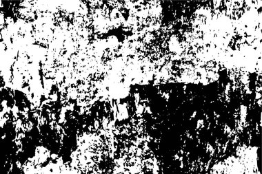 Siyah ve beyaz soyut grunge dokusu, arka plan. Vektör illüstrasyonu 
