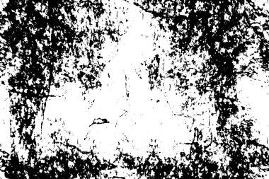 Siyah ve beyaz soyut grunge dokusu, arka plan. Vektör illüstrasyonu 