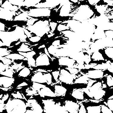 Siyah ve beyaz soyut grunge dokusu, arka plan. Vektör illüstrasyonu 