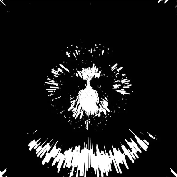 Monochrome Grunge Textuur Luidruchtig Patroon — Stockvector