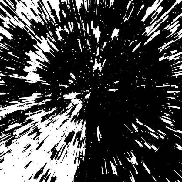 黒と白のグラウンジテクスチャ 騒々しいパターン — ストックベクタ